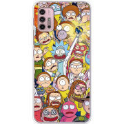 Чехол BoxFace Motorola G10 Rick and Morty