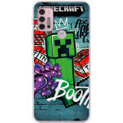 Чехол BoxFace Motorola G10 Minecraft Graffiti