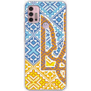 Чехол BoxFace Motorola G10 Тризуб Вишивка