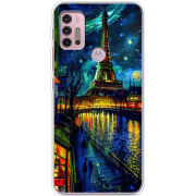 Чехол BoxFace Motorola G10 Сяйво над Парижем