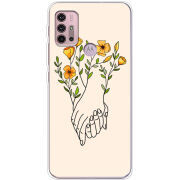 Чехол BoxFace Motorola G10 Flower Hands