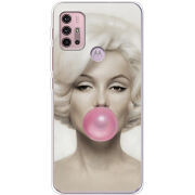 Чехол BoxFace Motorola G10 Marilyn Monroe Bubble Gum