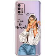 Прозрачный чехол BoxFace Motorola G10 Live The Moment