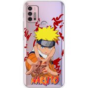 Прозрачный чехол BoxFace Motorola G10 Naruto