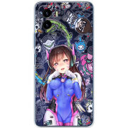 Силиконовый чехол BoxFace Vivo Y15S Overwatch D.VA