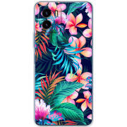 Силиконовый чехол BoxFace Vivo Y15S flowers in the tropics