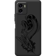 Черный чехол BoxFace Vivo Y15S Snake