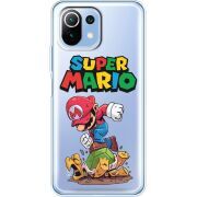 Прозрачный чехол BoxFace Xiaomi Mi 11 Lite Super Mario
