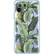 Прозрачный чехол BoxFace Xiaomi Mi 11 Lite Banana Leaves