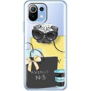 Прозрачный чехол BoxFace Xiaomi 11 Lite 5G NE Fashion Pug