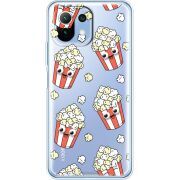 Прозрачный чехол BoxFace Xiaomi 11 Lite 5G NE с 3D-глазками Popcorn