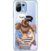 Прозрачный чехол BoxFace Xiaomi 11 Lite 5G NE Super Mama