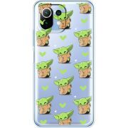 Прозрачный чехол BoxFace Xiaomi 11 Lite 5G NE Pattern Baby Yoda