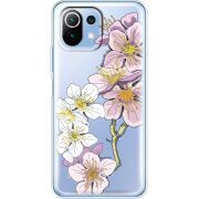 Прозрачный чехол BoxFace Xiaomi 11 Lite 5G NE Cherry Blossom