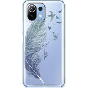 Прозрачный чехол BoxFace Xiaomi 11 Lite 5G NE Feather