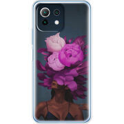 Чехол BoxFace Xiaomi Mi 11 Lite Exquisite Purple Flowers