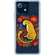 Чехол BoxFace Xiaomi Mi 11 Lite Petrykivka Leopard