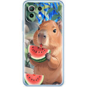 Чехол BoxFace Xiaomi Mi 11 Lite Капібара з кавуном