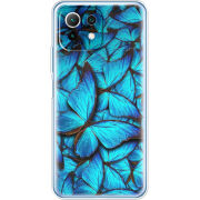 Чехол BoxFace Xiaomi Mi 11 Lite лазурные бабочки