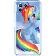Чехол BoxFace  Xiaomi 11 Lite 5G NE My Little Pony Rainbow Dash
