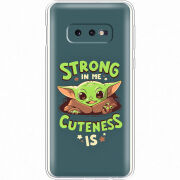 Чехол Uprint Samsung G970 Galaxy S10e Strong in me Cuteness is