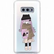 Прозрачный чехол Uprint Samsung G970 Galaxy S10e Winter Morning Girl