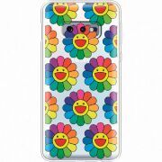 Прозрачный чехол Uprint Samsung G970 Galaxy S10e Hippie Flowers