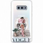 Прозрачный чехол Uprint Samsung G970 Galaxy S10e VOGUE