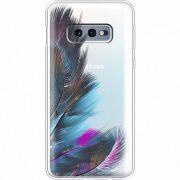 Прозрачный чехол Uprint Samsung G970 Galaxy S10e Feathers
