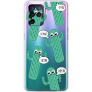 Прозрачный чехол BoxFace OPPO Reno5 Lite с 3D-глазками HIYA