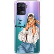 Прозрачный чехол BoxFace OPPO Reno5 Lite Live The Moment