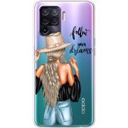 Прозрачный чехол BoxFace OPPO Reno5 Lite Follow Your Dreams