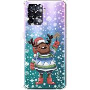 Прозрачный чехол BoxFace OPPO Reno5 Lite Christmas Deer with Snow