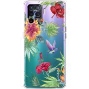 Прозрачный чехол BoxFace OPPO Reno5 Lite Tropical