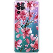 Прозрачный чехол BoxFace OPPO Reno5 Lite Pink Magnolia