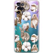 Прозрачный чехол BoxFace OPPO Reno5 Lite Cotton and Rabbits
