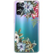 Прозрачный чехол BoxFace OPPO Reno5 Lite Floral