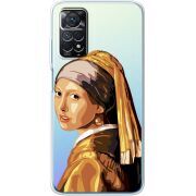 Прозрачный чехол BoxFace Xiaomi Redmi Note 11 Pro / Note 11 Pro 5G Девушка с жемчужной серёжкой