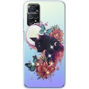 Чехол со стразами BoxFace Xiaomi Redmi Note 11 Pro / Note 11 Pro 5G Cat in Flowers