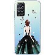 Чехол со стразами BoxFace Xiaomi Redmi Note 11 Pro / Note 11 Pro 5G Girl in the green dress