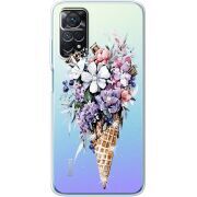 Чехол со стразами BoxFace Xiaomi Redmi Note 11 Pro / Note 11 Pro 5G Ice Cream Flowers