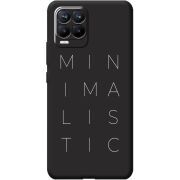 Черный чехол BoxFace Realme 8 Minimalistic