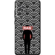 Черный чехол BoxFace Samsung A525 Galaxy A52 Man Pattern