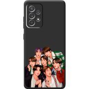 Черный чехол BoxFace Samsung A525 Galaxy A52 BTS