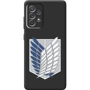 Черный чехол BoxFace Samsung A525 Galaxy A52 Атака Титанов Крылья Свободы