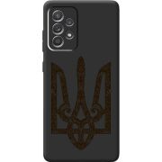 Черный чехол BoxFace Samsung A525 Galaxy A52 Ukrainian Trident