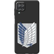 Черный чехол BoxFace Samsung A125 Galaxy A12 Атака Титанов Крылья Свободы