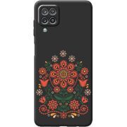 Черный чехол BoxFace Samsung A125 Galaxy A12 Ukrainian Ornament
