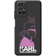 Черный чехол BoxFace Xiaomi Redmi 10 Pink Karl