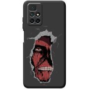 Черный чехол BoxFace Xiaomi Redmi 10 Нападение на Титана